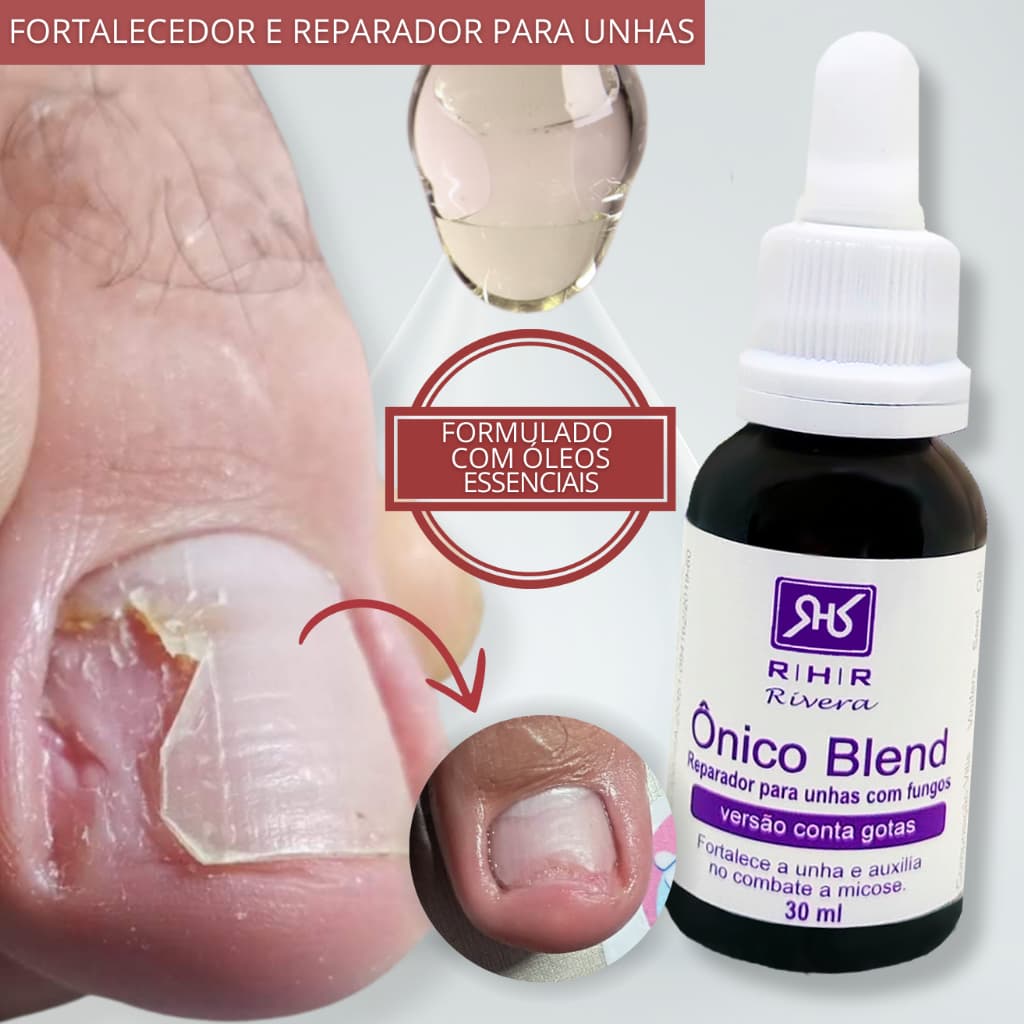 Hidratante para Unhas em Gel Ônico Blend 30ml Conta Gotas