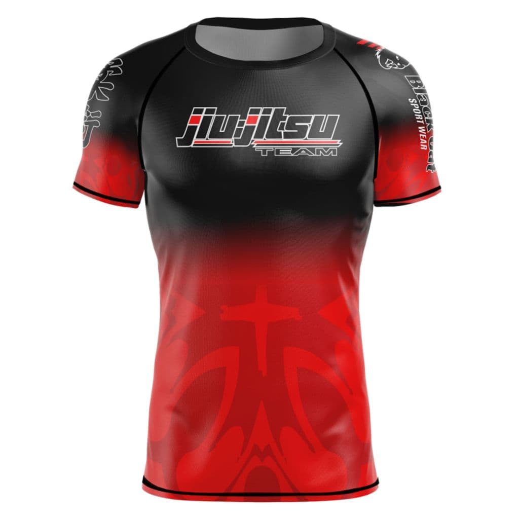 Rash Guard Jiu-Jitsu Manga Curta Segunda Pele Treino Red Scorpion