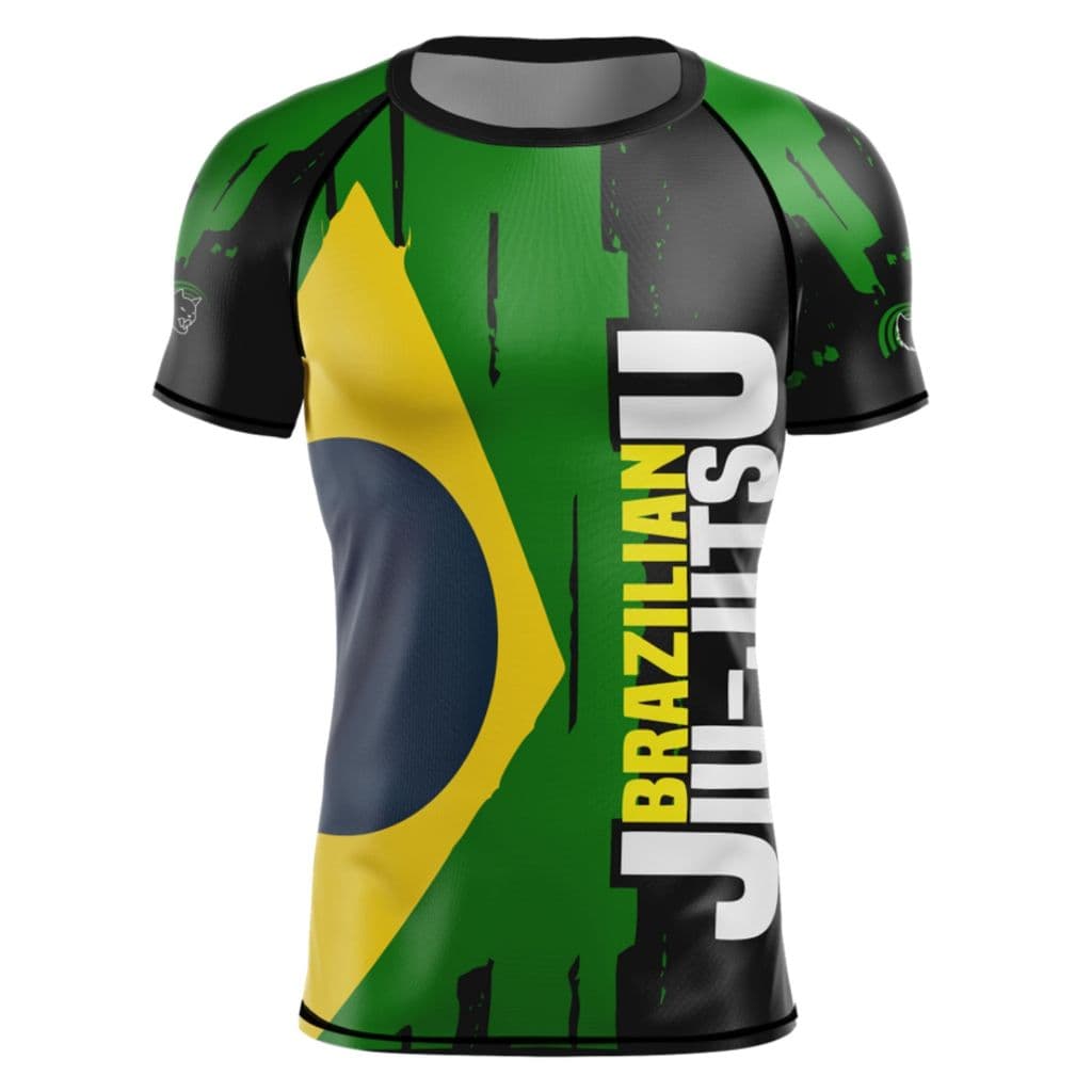 Rash Guard Jiu-Jitsu Manga Curta Segunda Pele Treino BJJ Shadow