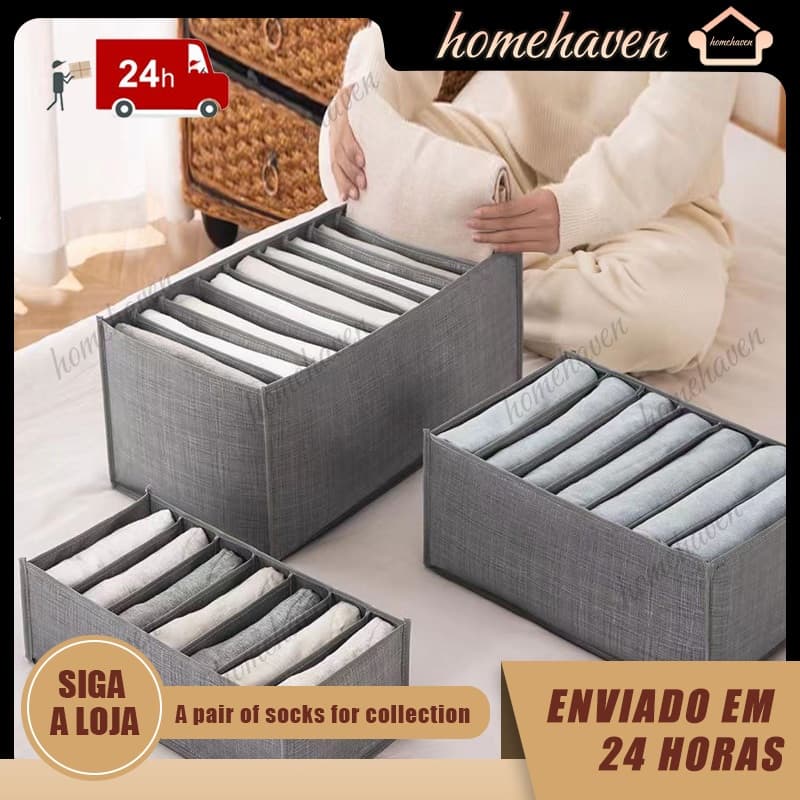 Homehaven Caixa de armazenamento de guarda-roupa/caixa de armazenamento de roupas