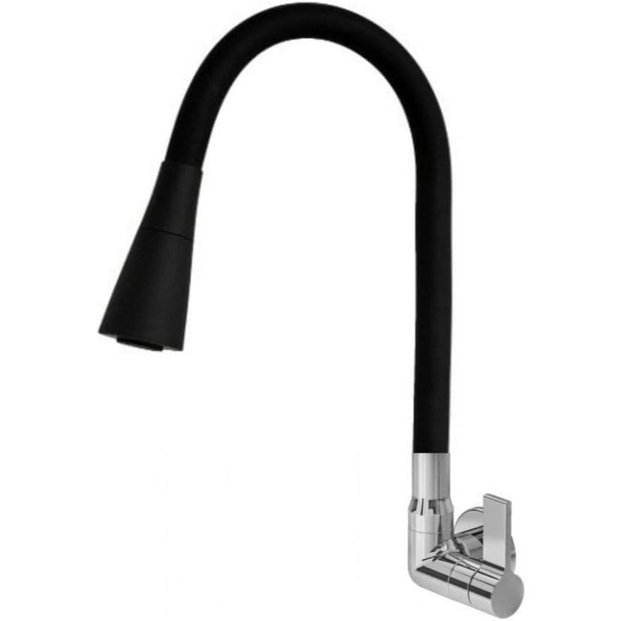 Torneira Cozinha Parede Gourmet Flexível 1/4 De Volta Com Chuveirinho -C70