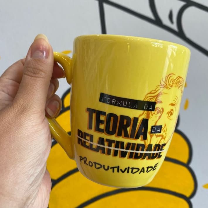CANECA CAFÉ TEORIA DA RELATIVIDADE ALBERT EINSTEIN QUÍMICA