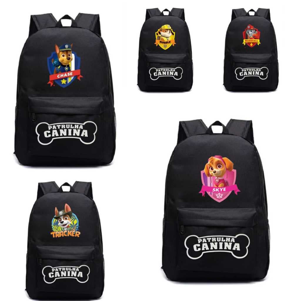 Mochila patrulha canina infantil Bolsa patrulha canina Muchila patrulha canina Mochila preta Bag