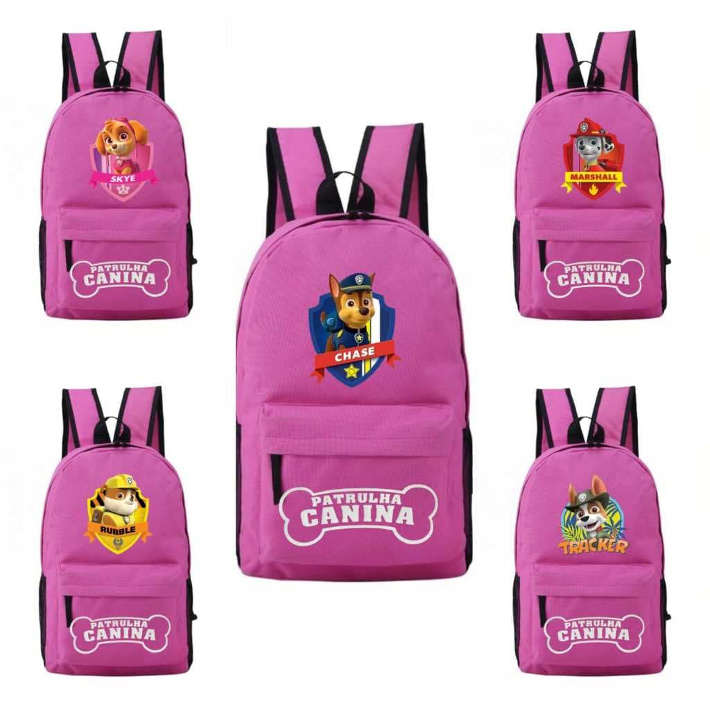 Mochila Skye patrulha canina Mochila infantil da patrulha canina Bolsa Skye patrulha canina academia