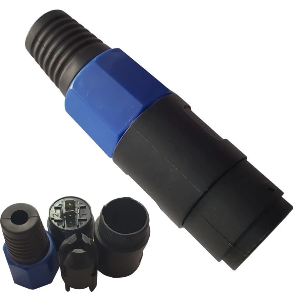 Plug Conector Speakon Fêmea 4 Vias 1 ou 3 Unidades  MXT