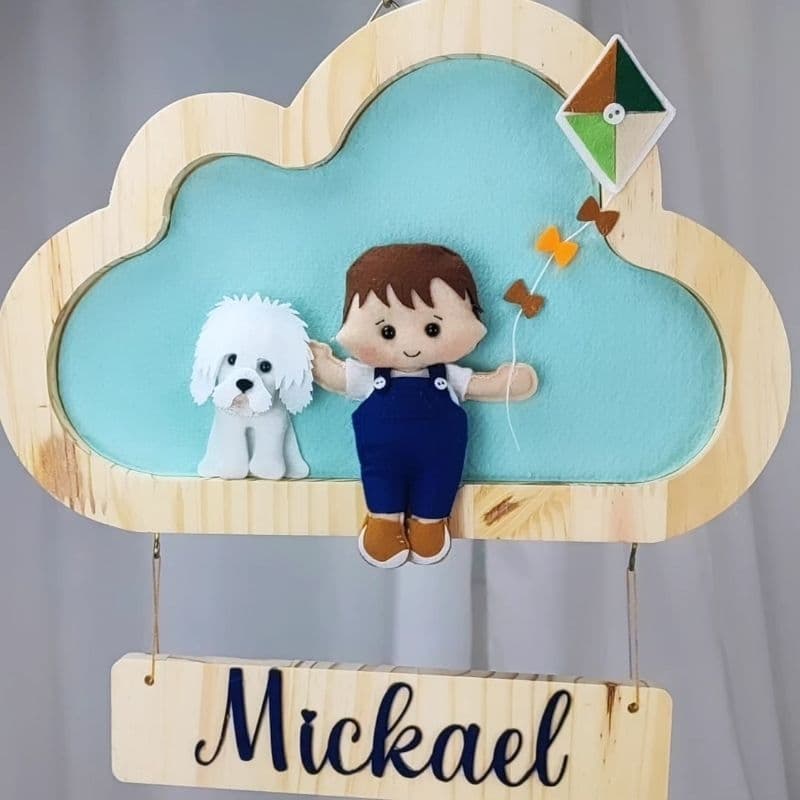 Porta Maternidade Personalizado com nome e Pet