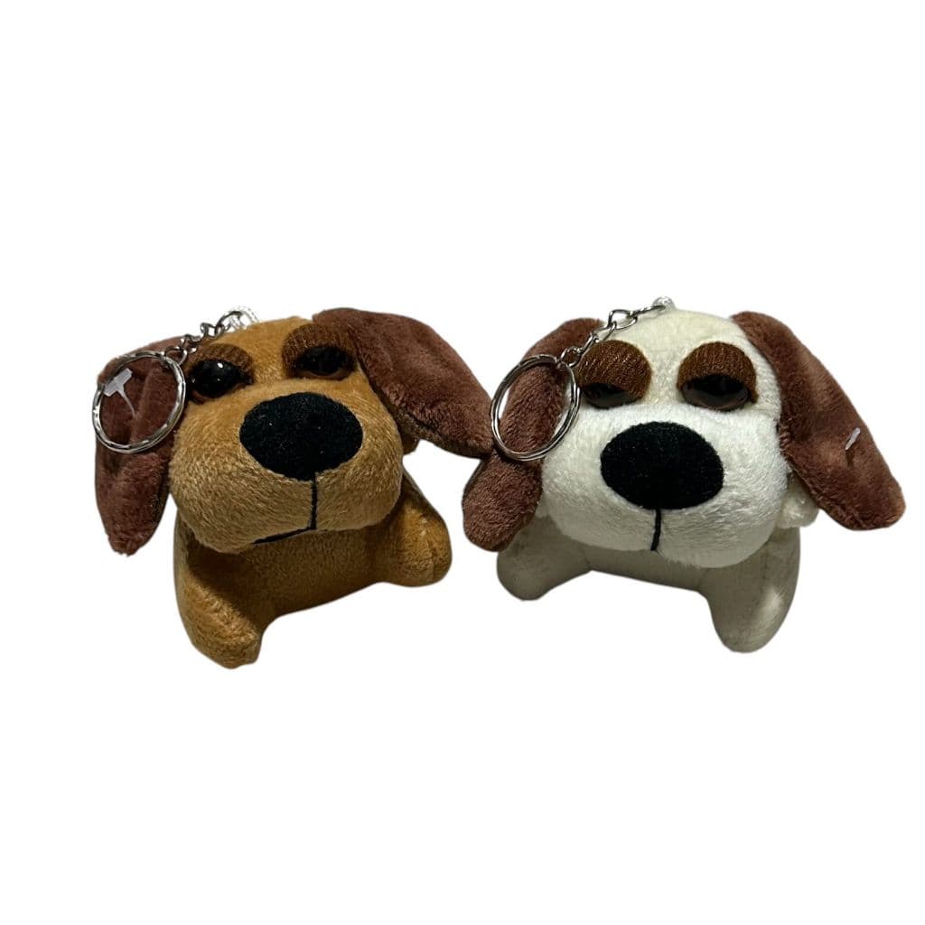 Kit 6 Cachorro De Pelucia Chaveiro Cesta Lembrancinha Cachorrinho  - 6cm