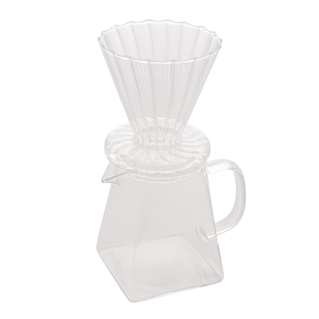 Cafeteira e Suporte para Filtro de Vidro Borossilicato Resistente a Calor 500ml