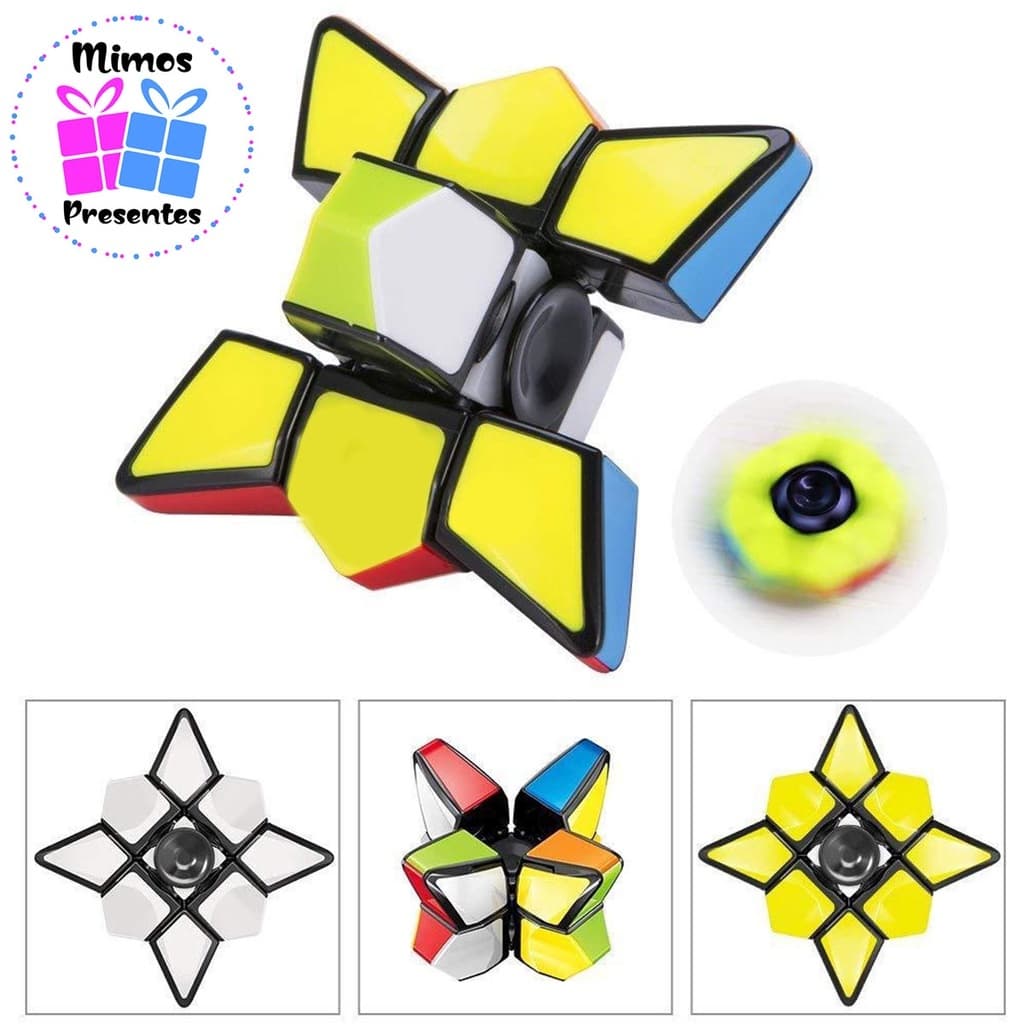 Cubo Magico Fidget Spinner 1x3x3 Yumo One Brinquedo Magic Cube Anti Stress Pronta Entrega