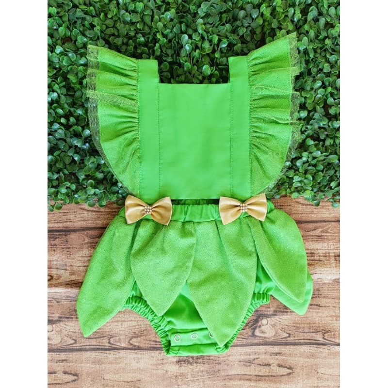 fantasia sininho vestido tinker Bell jardineira sininho