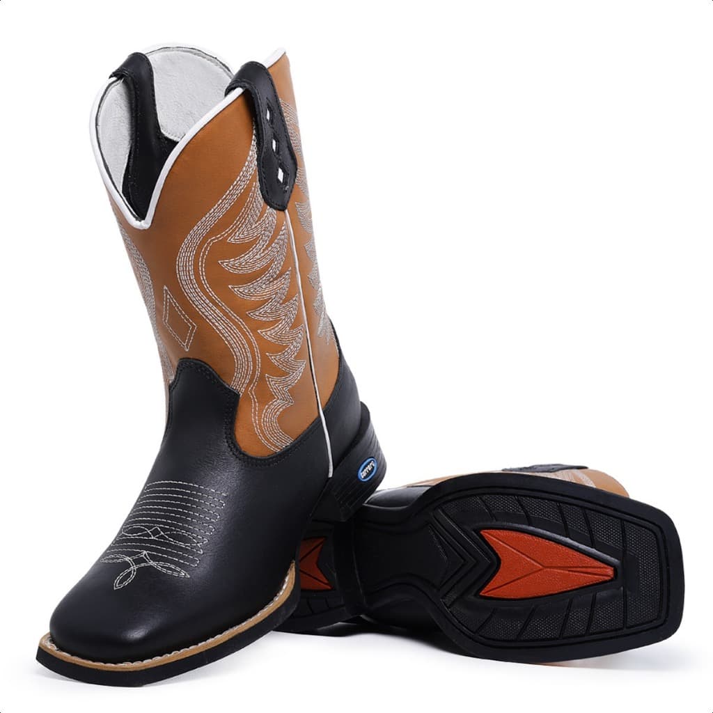 Bota Texana Cano Longo Botina Masculina Rodeios