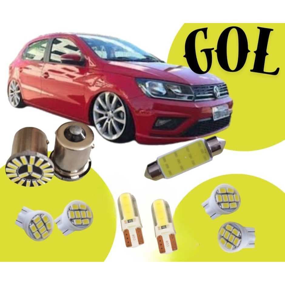 Kit de Lâmpadas LED para Gol G2/G3/G4/G5/G6/G7 *Iluminação Potente e Eficiente*