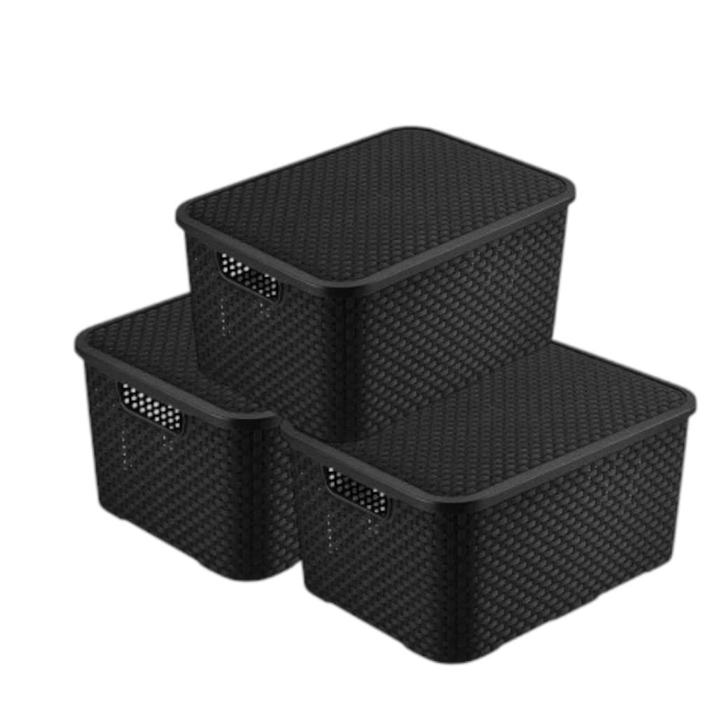 Kit 3 Organizadoras Rattan de 17 Litros