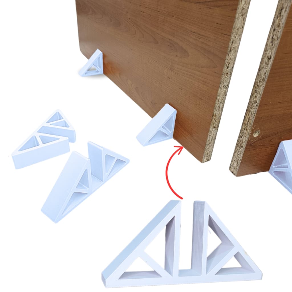 Kit 2 Suporte Para montagem de moveis MDF 15mm
