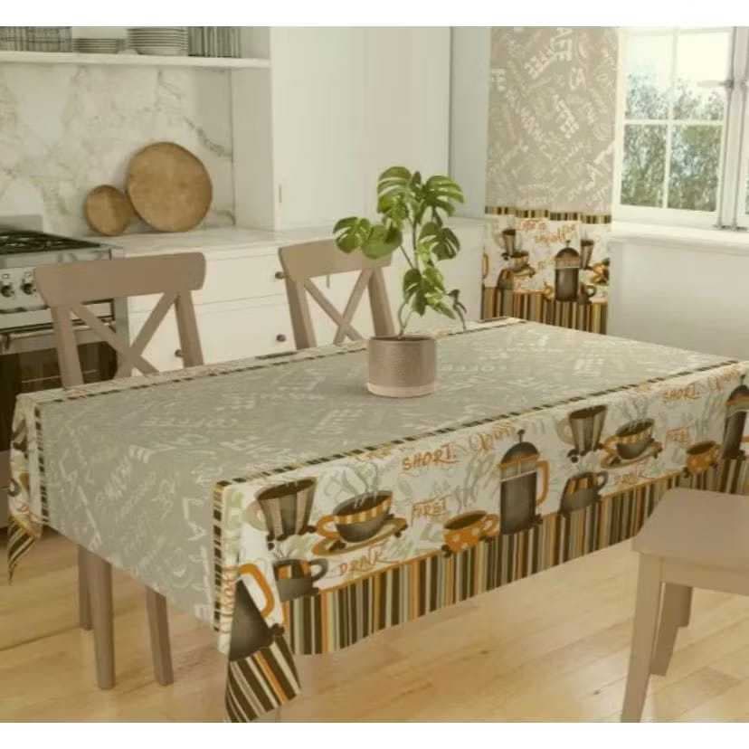 Toalha de mesa 4 cadeiras Netvendi enxovais tecido oxford