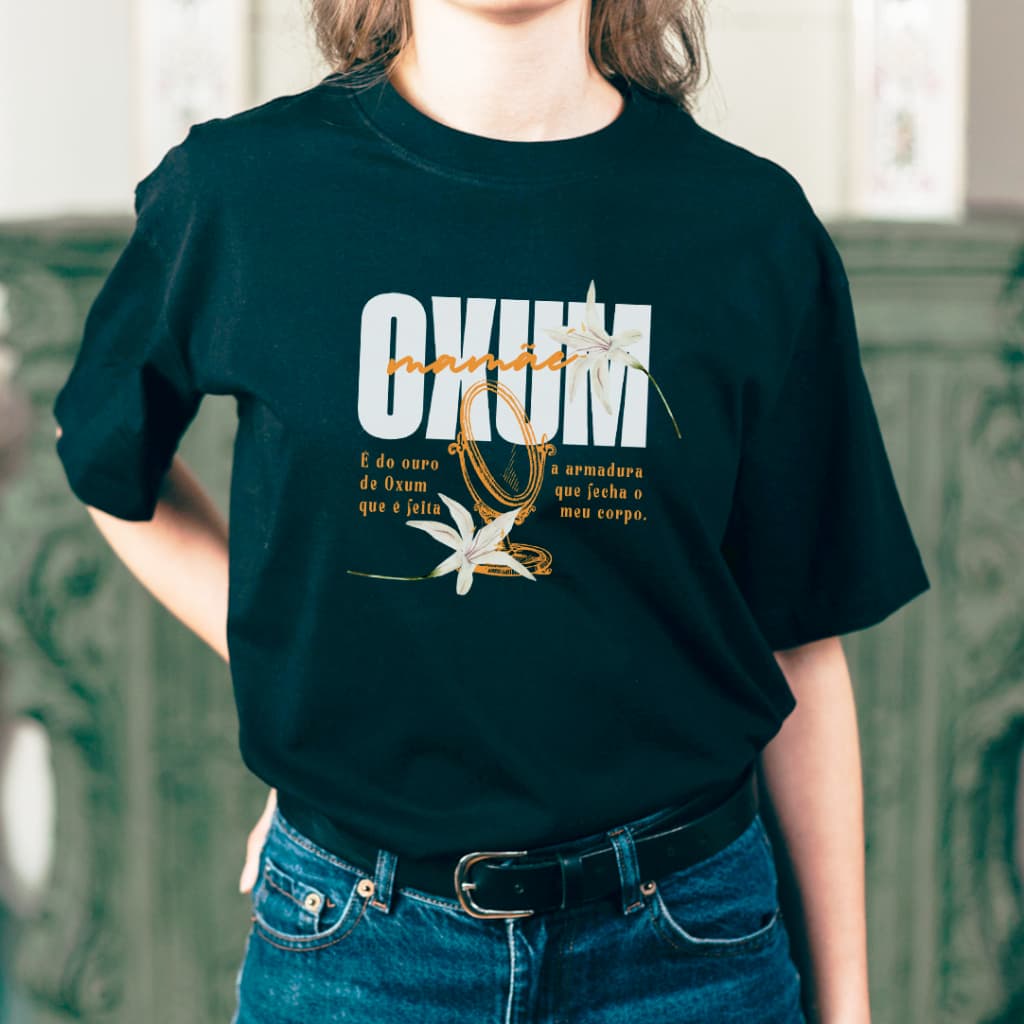 Camisa Camiseta Oxum Malha Premium 100% Algodão Unissex