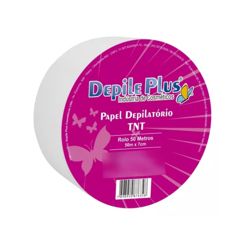 Papel para Depilação TNT Depile Plus Rolo C/ 50 Metros 50m x 7cm