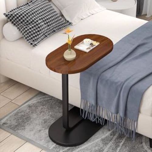 Mesa lateral eficiente para sofá ou cama Tampão Preto