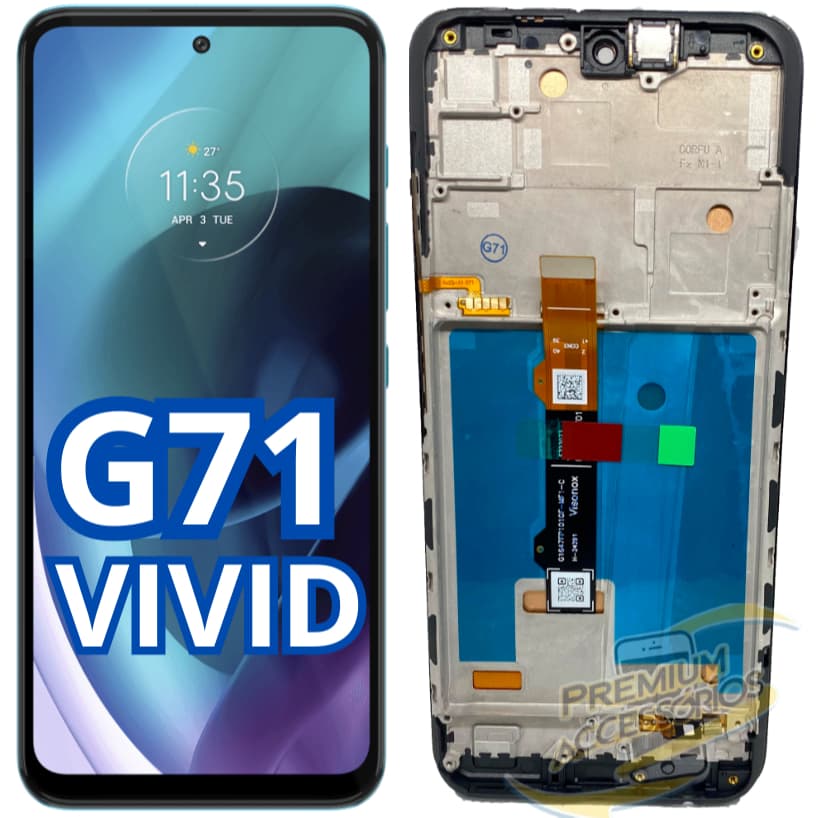 Tela Touch Frontal Display VIVID Compatível G71 QUALIDADE PREMIUM PRO - A Pronta Entrega