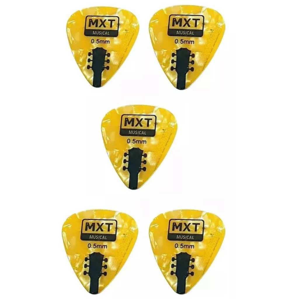PALHETA 0.5MM AMARELO 5 UNIDADES