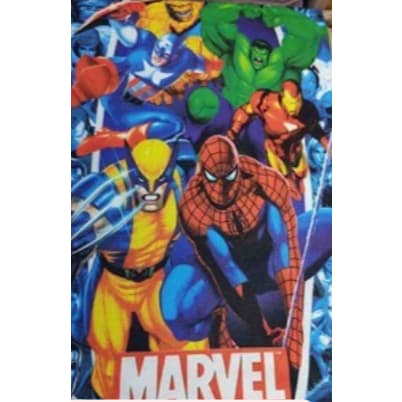 Toalha de Banho dos Super Herois 140 x 70 cm