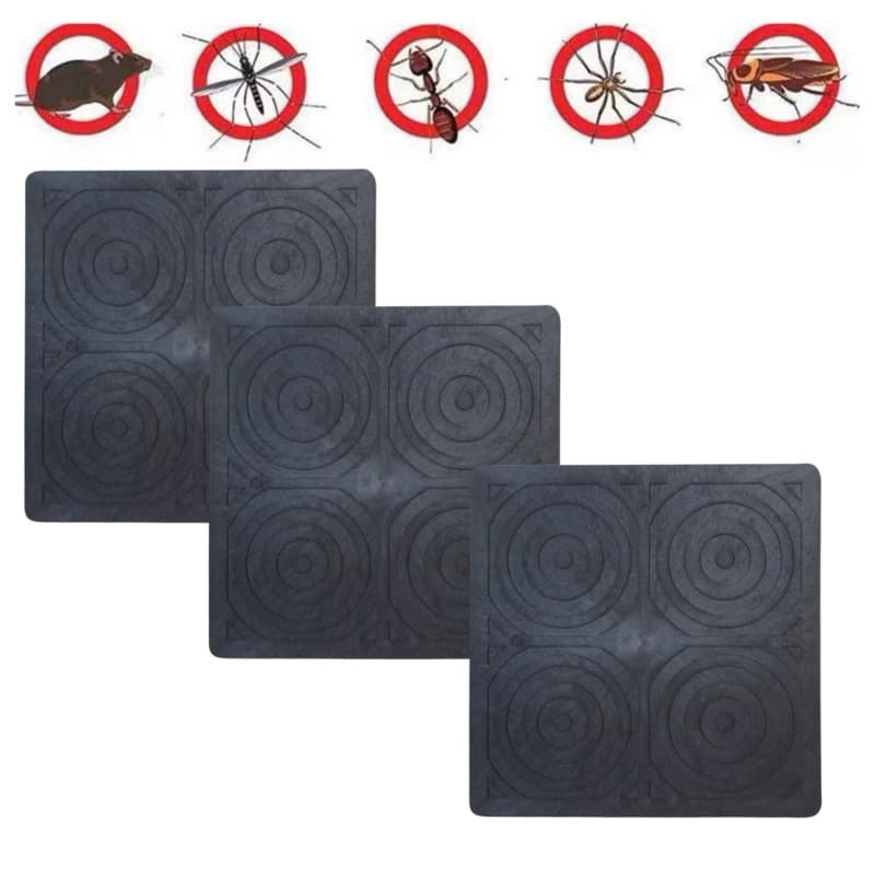 Protetor Tampa Para Ralo Mau Cheiro Elimina Barata Inseto Quadrado  Pvc Preto