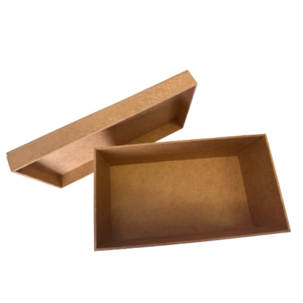 Caixa Retangular Em Mdf Com Tampa 25x14x11 Pronta Entrega