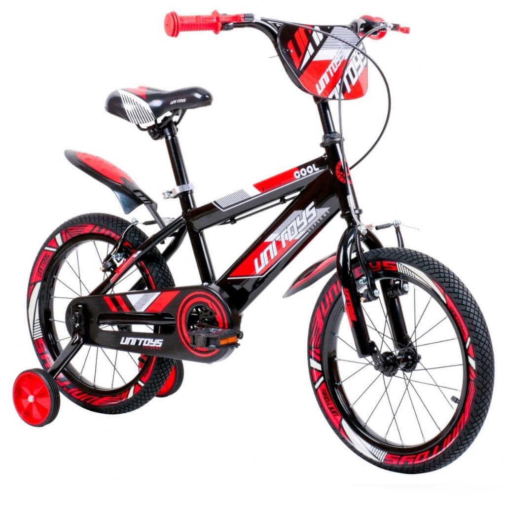 Bicicleta Aro 16 Aventura Vermelho Infantil Menino Unitoys