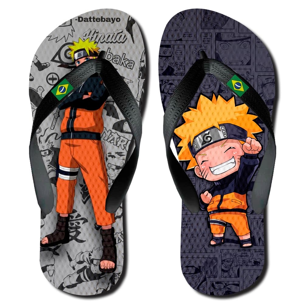Chinelo Anime Naruto Adulto e Infantil Unissex