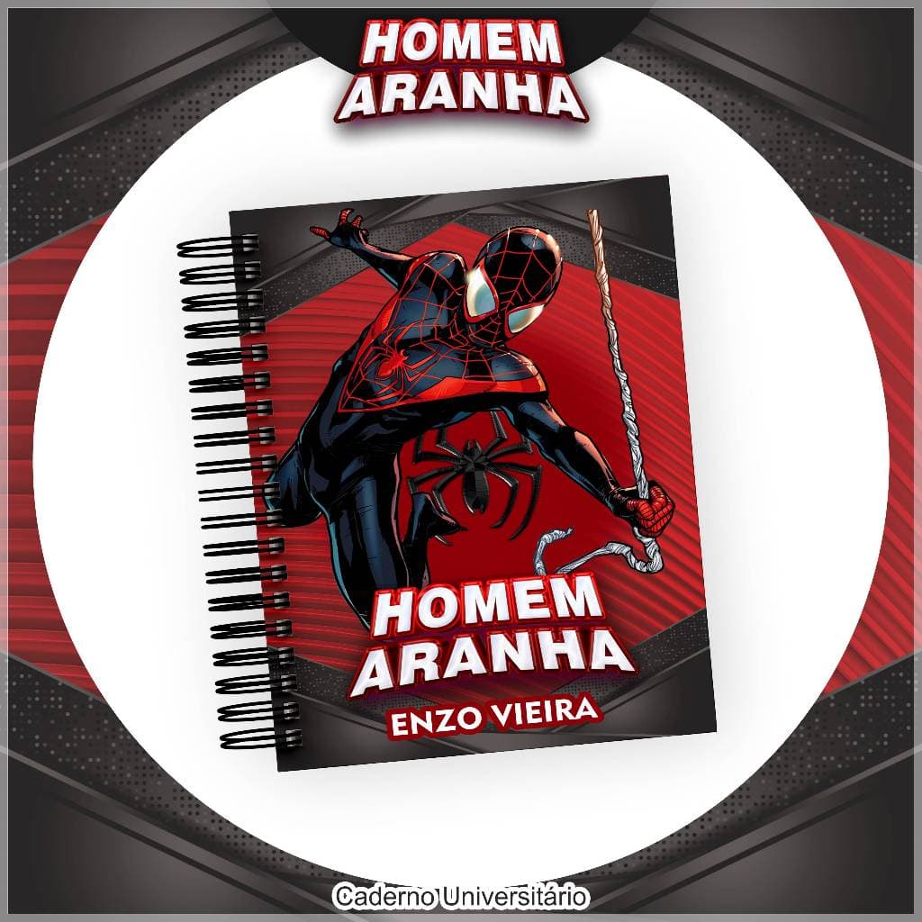 Agenda escolar 2026 homem aranha 3