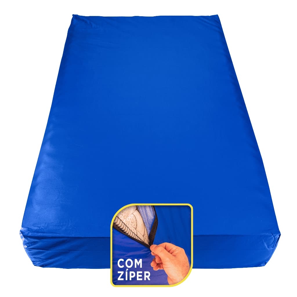 Capa Protetora De Colchão Lençol Impermeável Solteiro Macio Protetor Capa de Ziper para Colchão