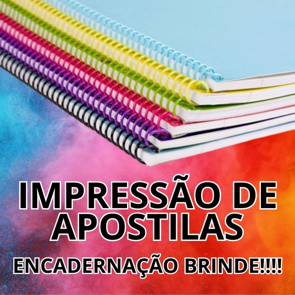 Impressão Apostila A4 - Colorido ou Preto e Branco Até 600 páginas
