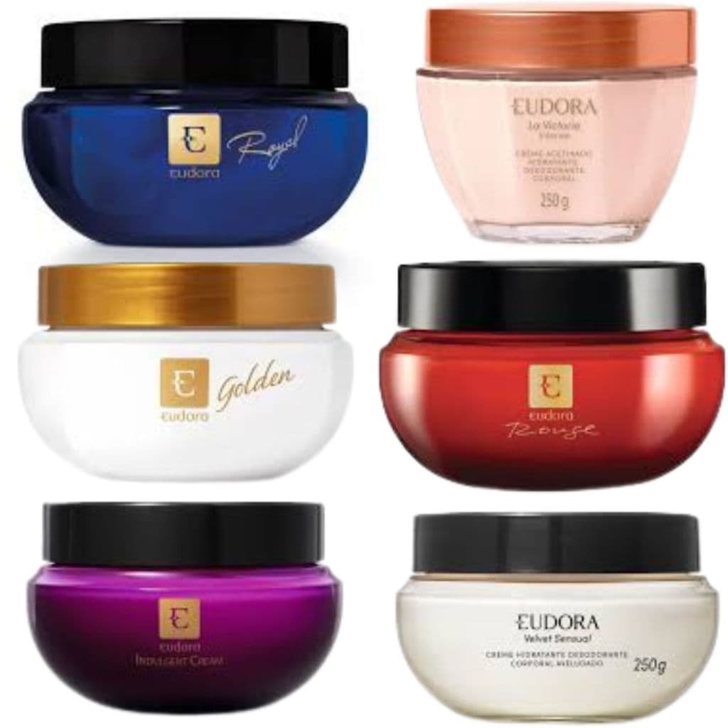 Creme Acetinado Hidratante 250gr Eudora(Royal/Indulgent/Rosé/Golden/Sensual Velvet/La Victorie) Á ESCOLHER