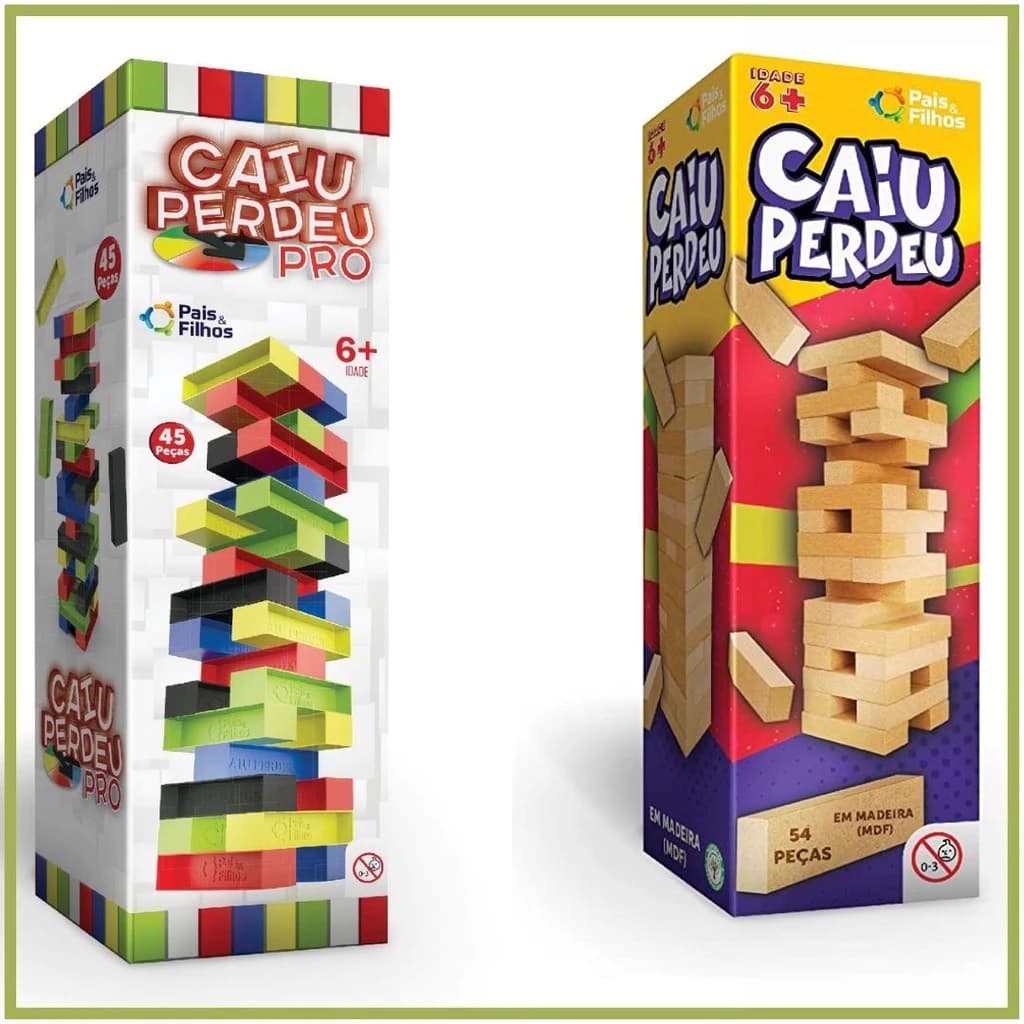 JOGO CAIU PERDEU PRO OU MADEIRA ORIGINAL PAIS E FILHOS OFERTA DO MÊS!