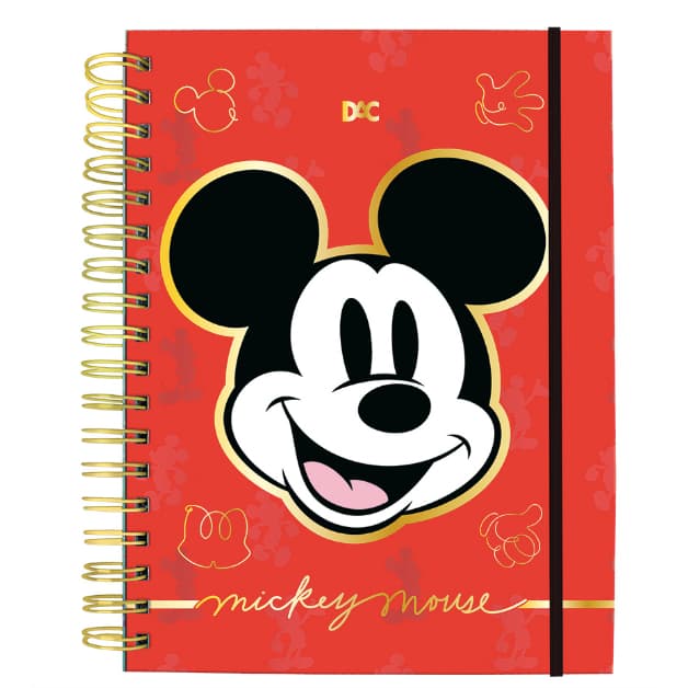 Caderno DAC Smart Colegial 1/4 com Folhas Tira e Põe  Mickey