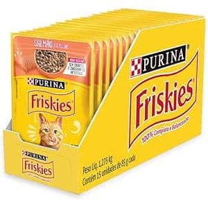 Sachê Friskies Salmão 85g - 15 unidades