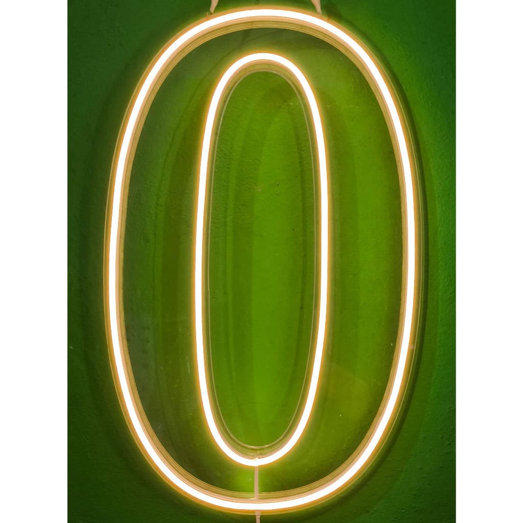 KIT Numero Led Neon Luminoso 50cm Altura 0 Á 9  Com pé ou Sem pé instagramavel bonito acrilico