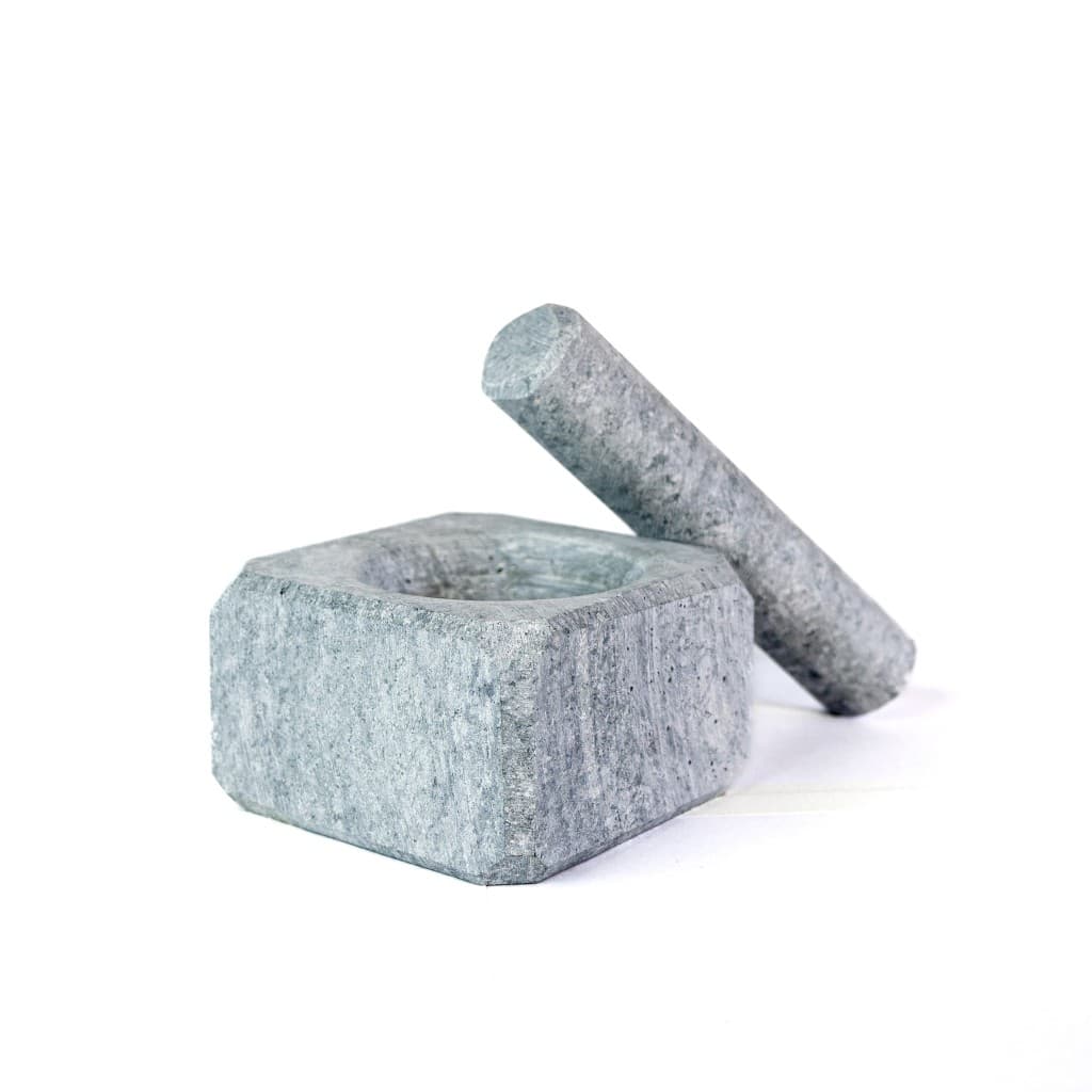 Pilão Quadrado em Pedra Sabão