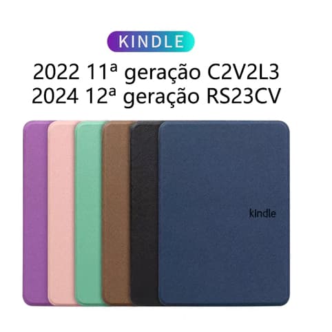 Capa protetora magnética para Kindle de 11ª/12ª geração de 6" 6polegadas (2022. 2024.C2V2L3/RS23CV)