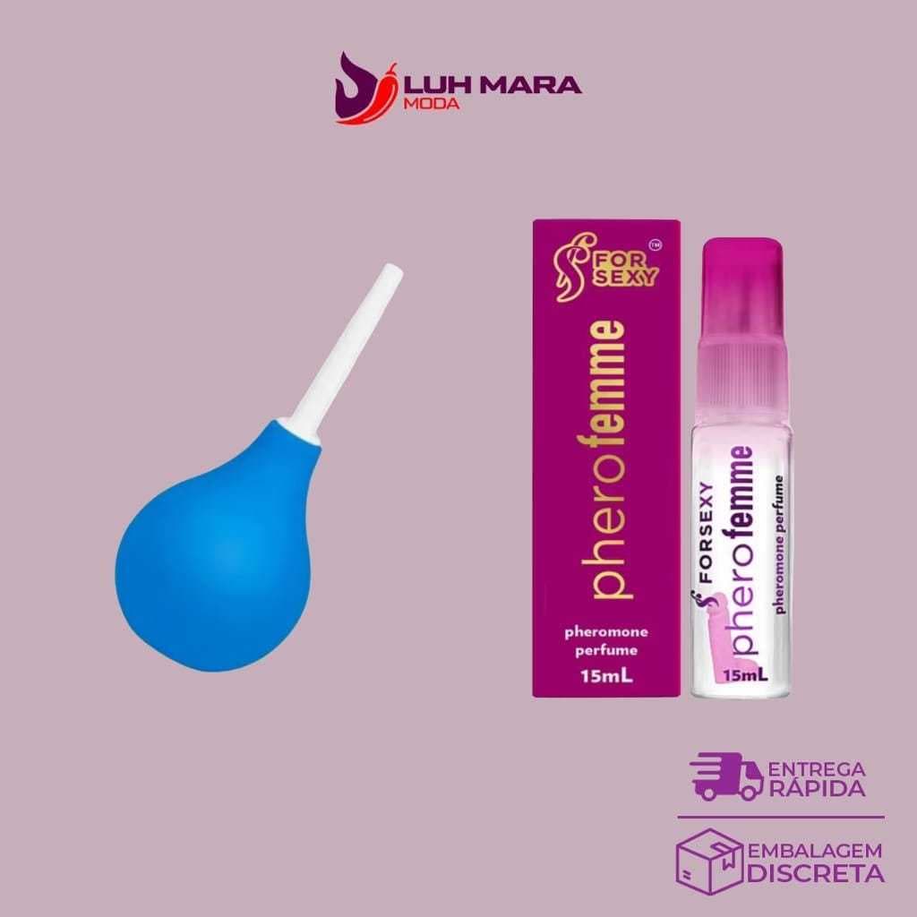 Kit Ducha Higiênica Grande com Aplicador + Perfume Seduction Feminino - Higiene e Sedução completo