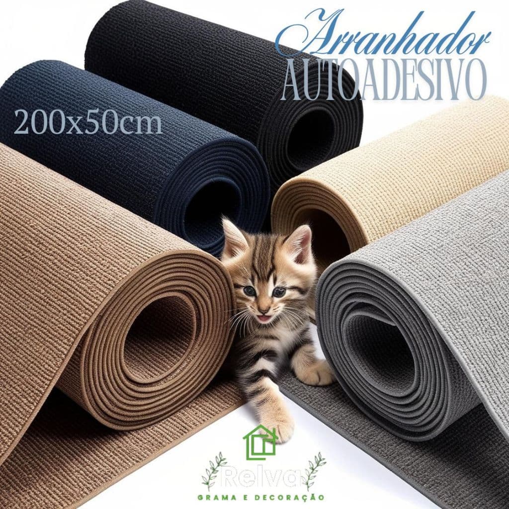 Protetor de Sofá Adesivado - Arranhador para gatos 200X50cm - 2 metros