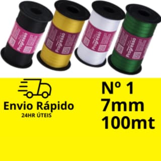 Fita de Cetim Progresso Rolo Nº1, 7mm - 100mts