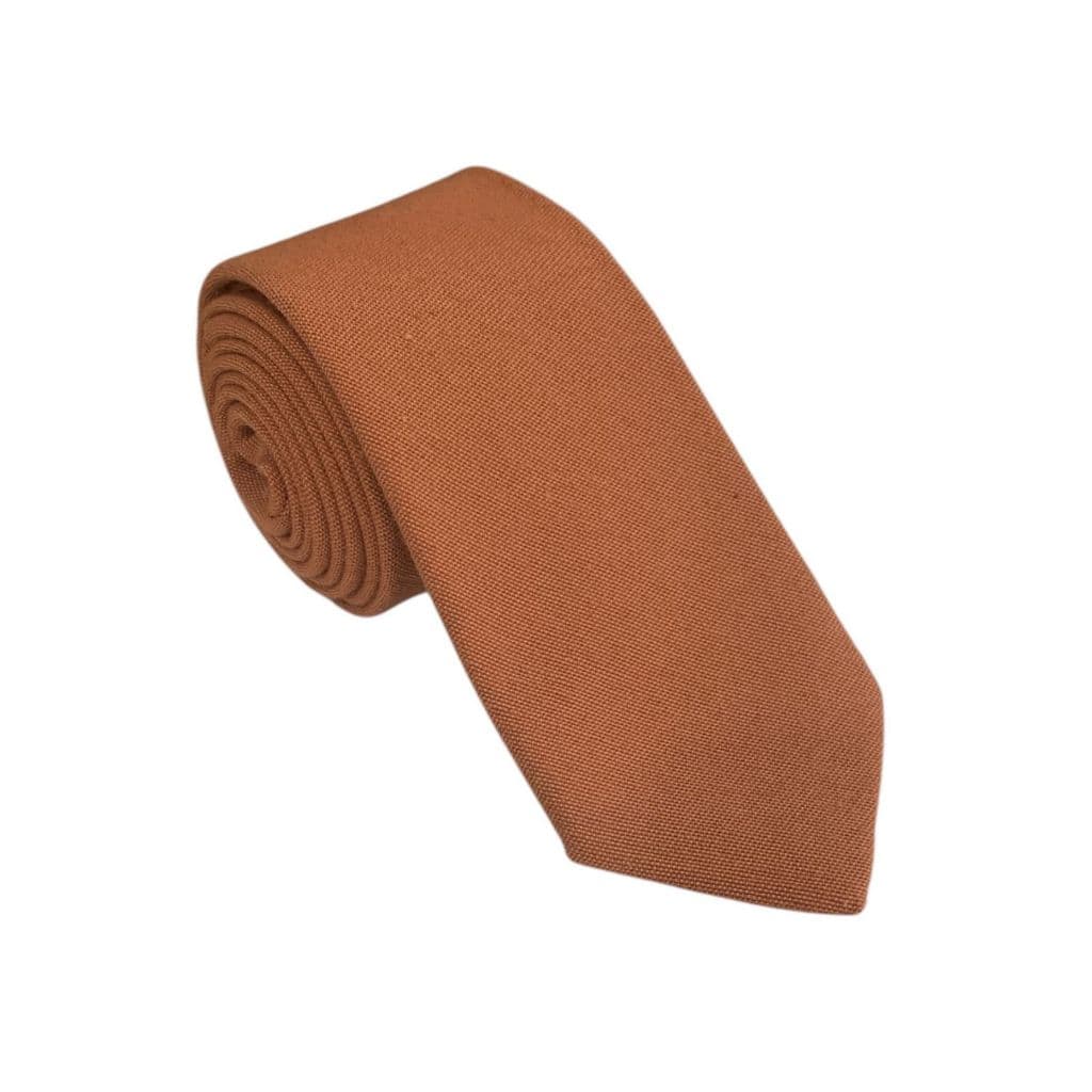 Gravata Terracota Premium Para Padrinhos De Casamento