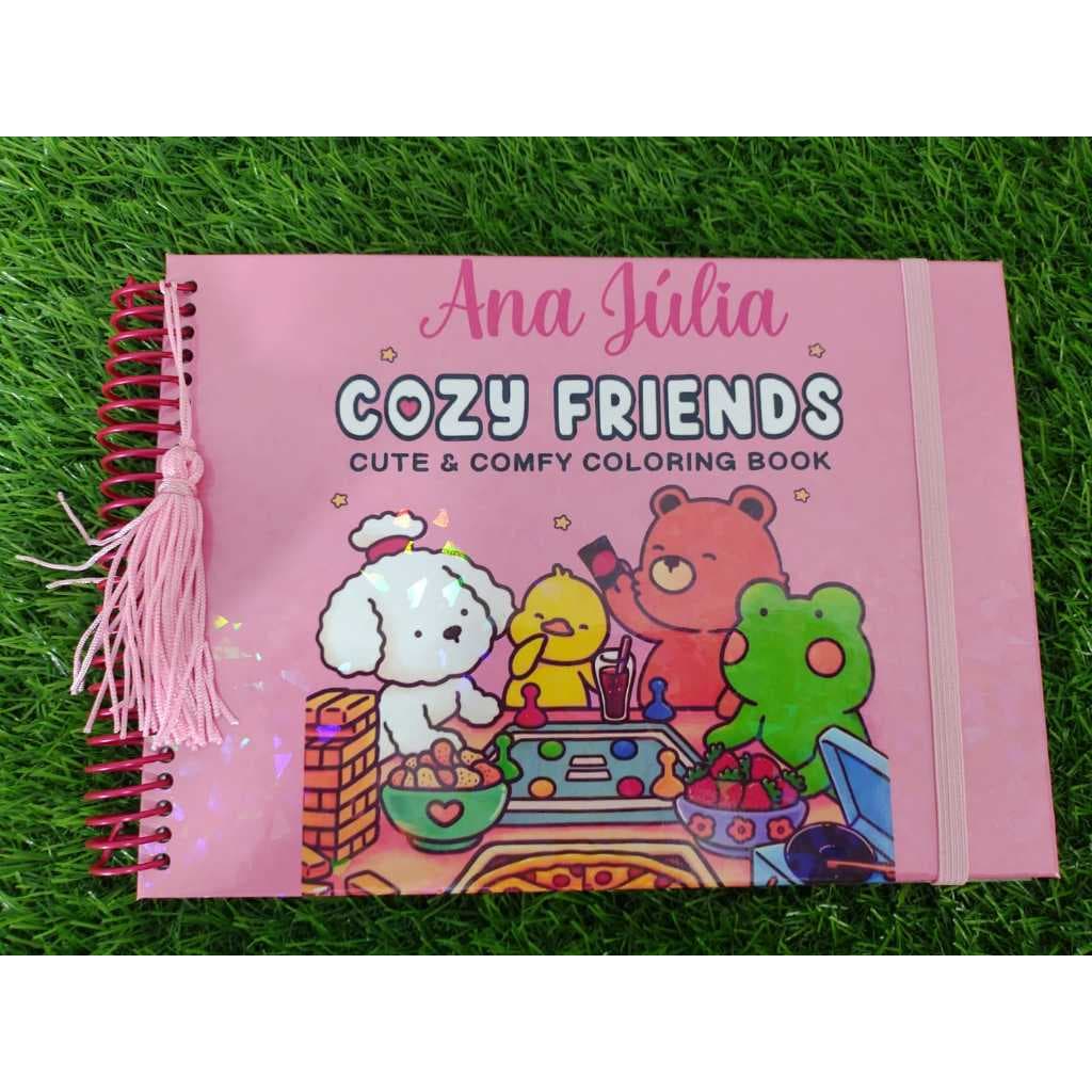 Livro de Colorir Cozy Friends Coloring Book