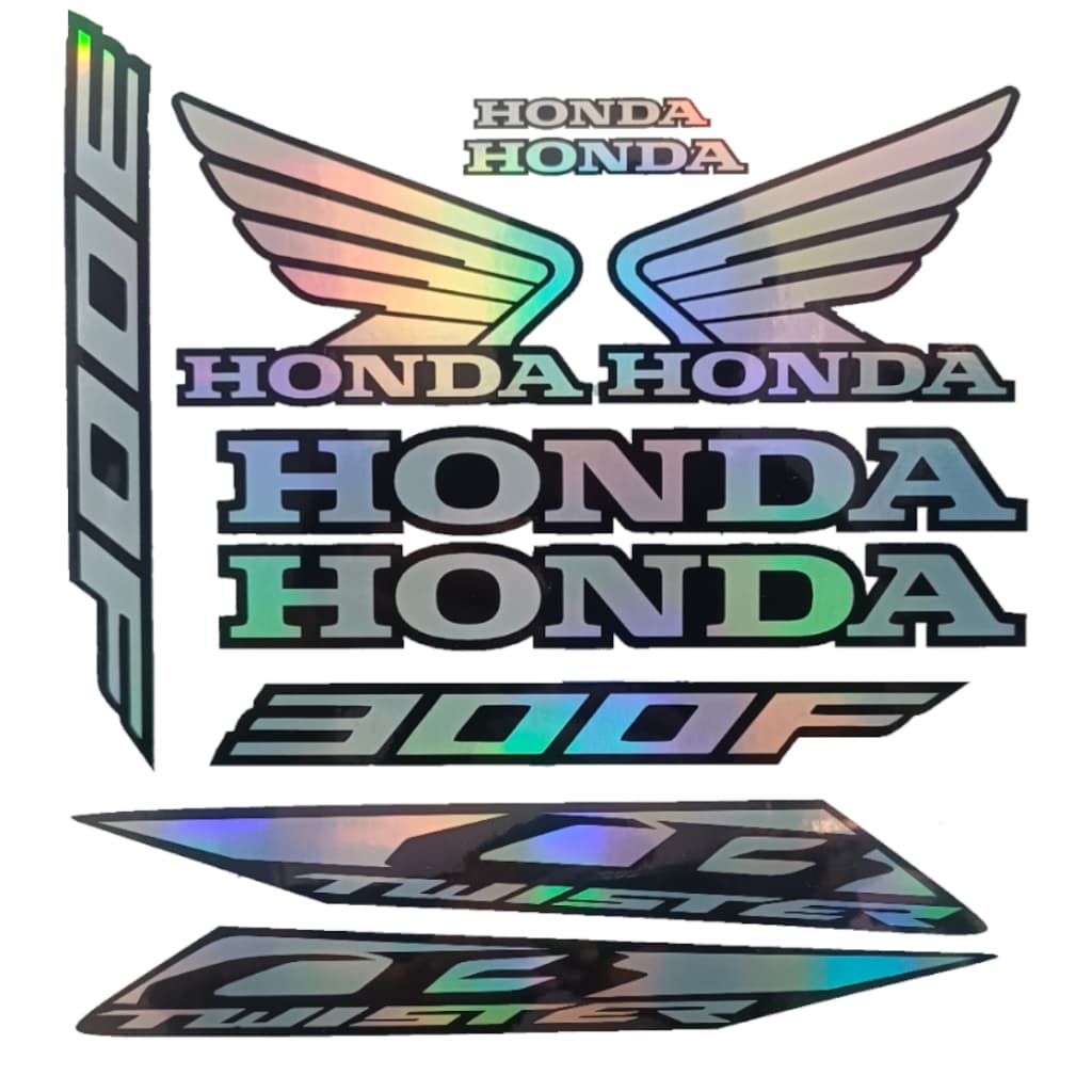 kit adesivo holografico moto honda cb twister 300F efeito camaelão 2023 2024 em diante
