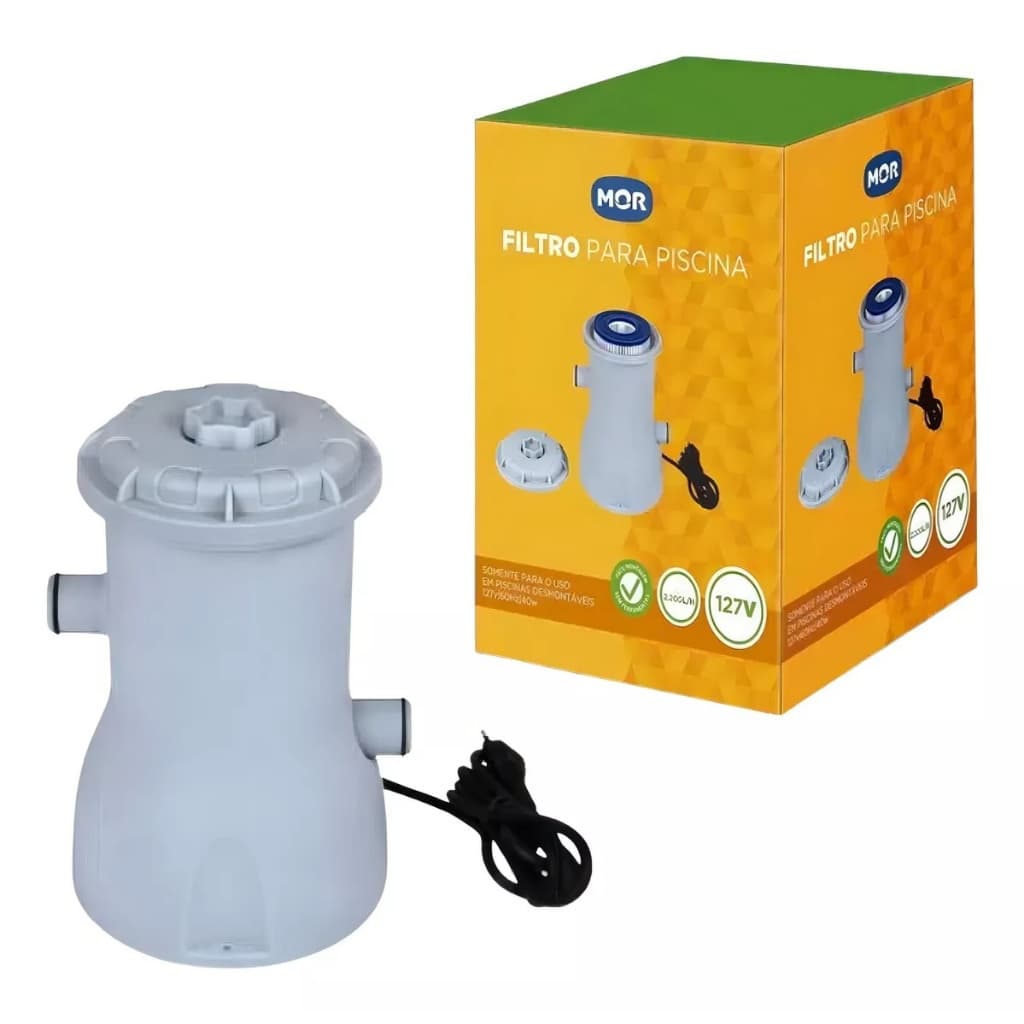 Bomba Filtro Para Piscina 2.200l/h 110v Refil Incluso Mor