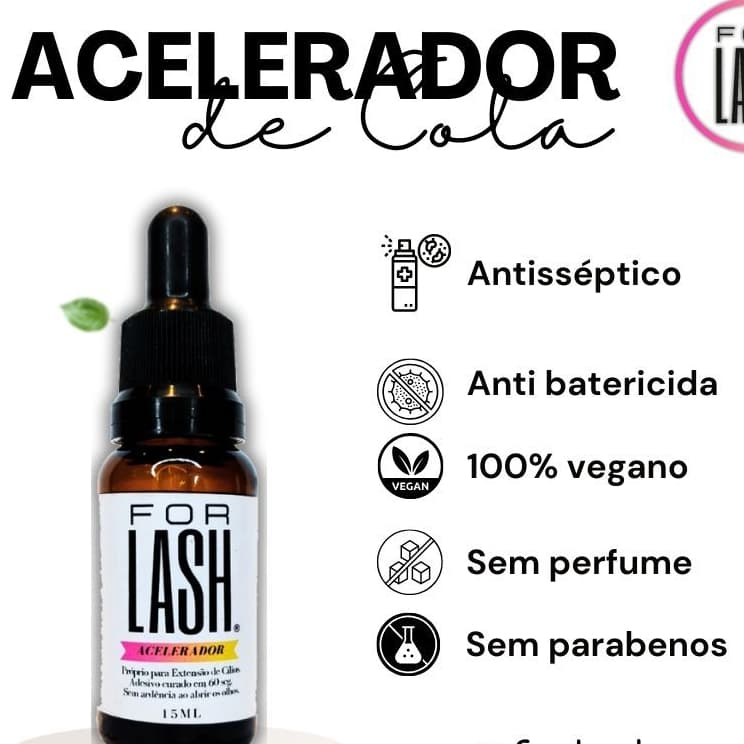 Acelerador de cola para extensão de cílios FORLASH