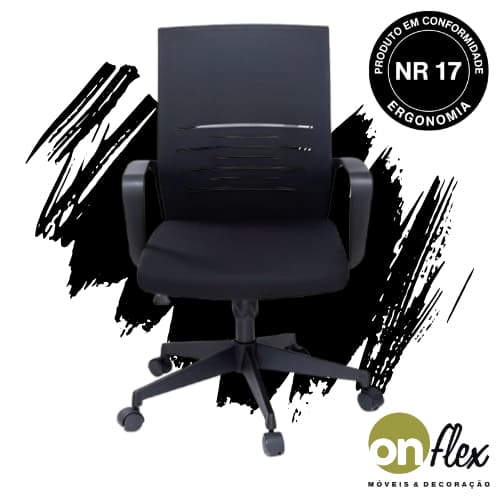 Cadeira Para Escritório Office Maxprint Matarazzo Preta