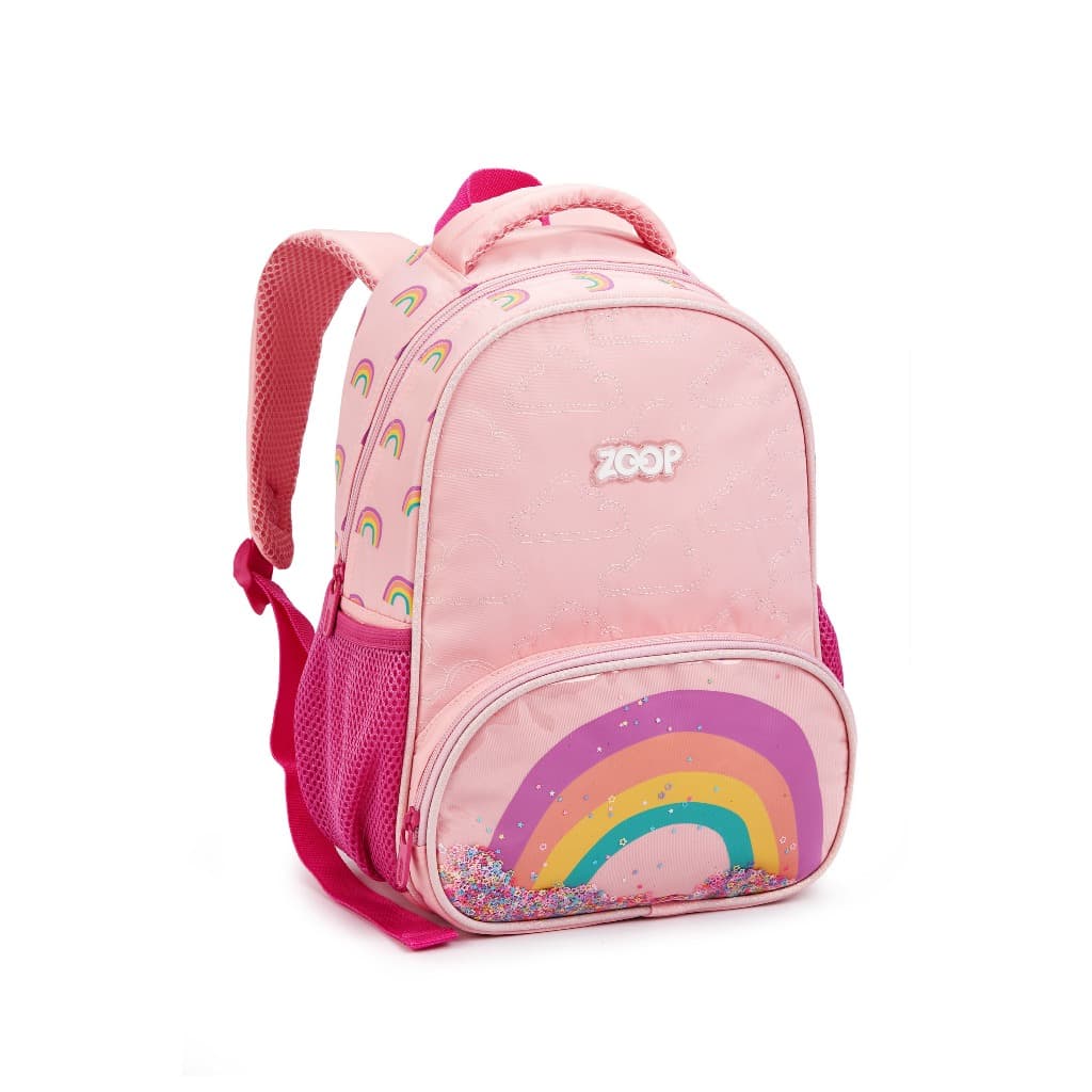 Mochila Escolar Infantil Tubarão Arco-íris Seanite Promoção