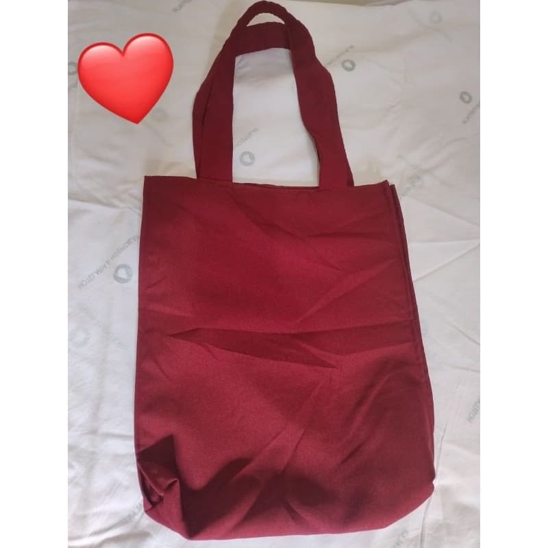 BOLSA FEMININA TIRACOLO ESTILO ESTUDANTE COREANA ABERTA VERMELHO MARSALA